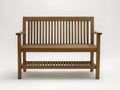 Banc de jardin - bois - 125 x 51 x 87 cm - bois naturel - style rustique