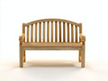 Banc de jardin - bois - 121 x 50 x 86 cm - bois clair - style classique