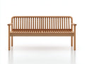 Banc de jardin - bois - 129 x 52 x 83 cm - bois clair - style contemporain
