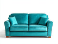 Canapé 2 places - Tissu - 178x87x81 cm - Bleu turquoise - Moderne